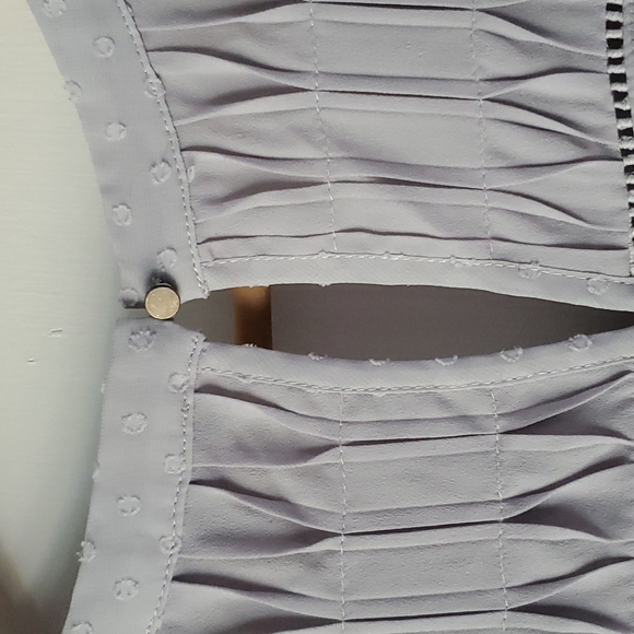 Gently worn Brixon Ivy v-neck blouse in grey, size XL. - Picture 3 of 4